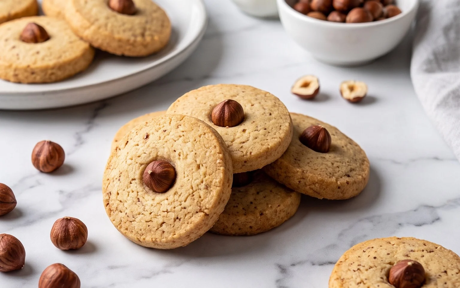 Petits sablés de Noël à la noisette fondants