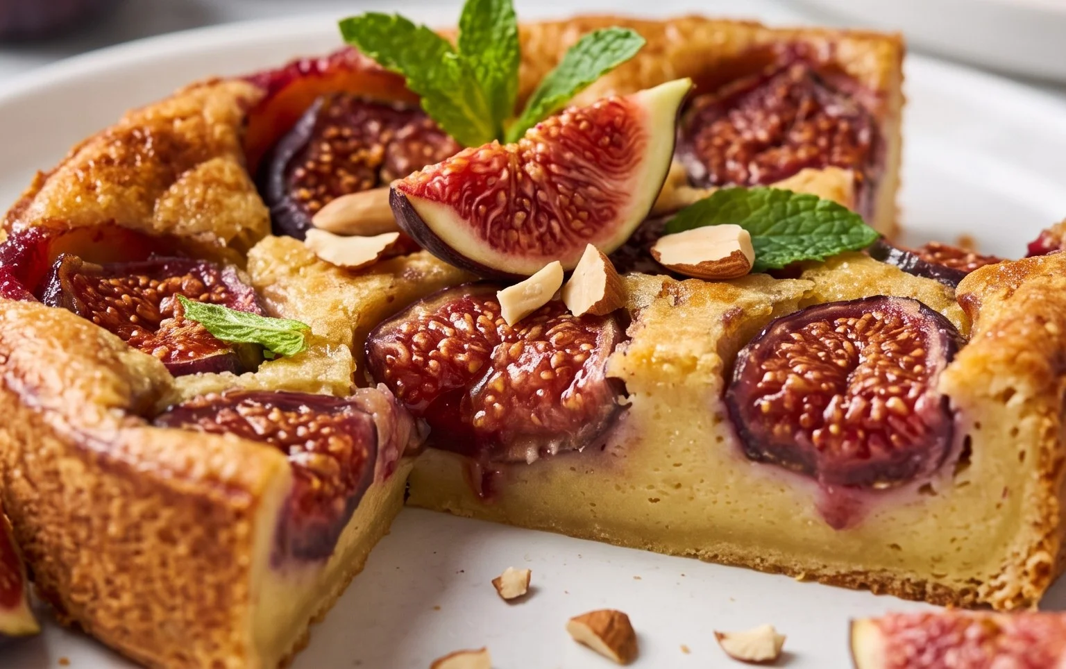 Clafoutis de figues fraîches